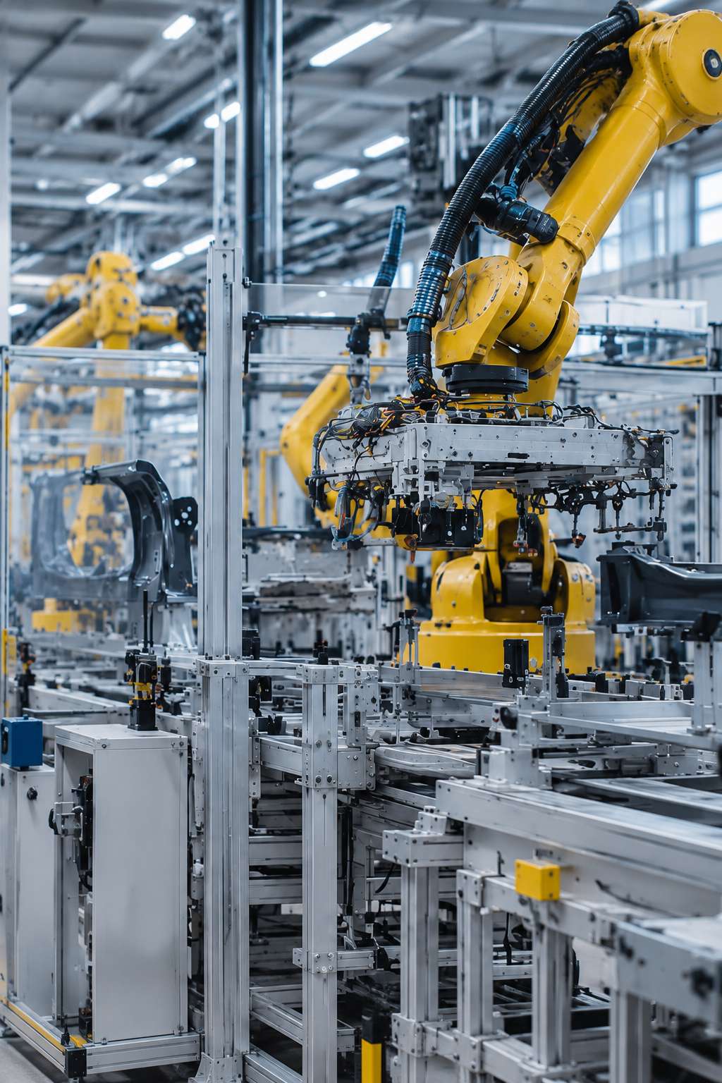 Close-up view from the manufacturing industry