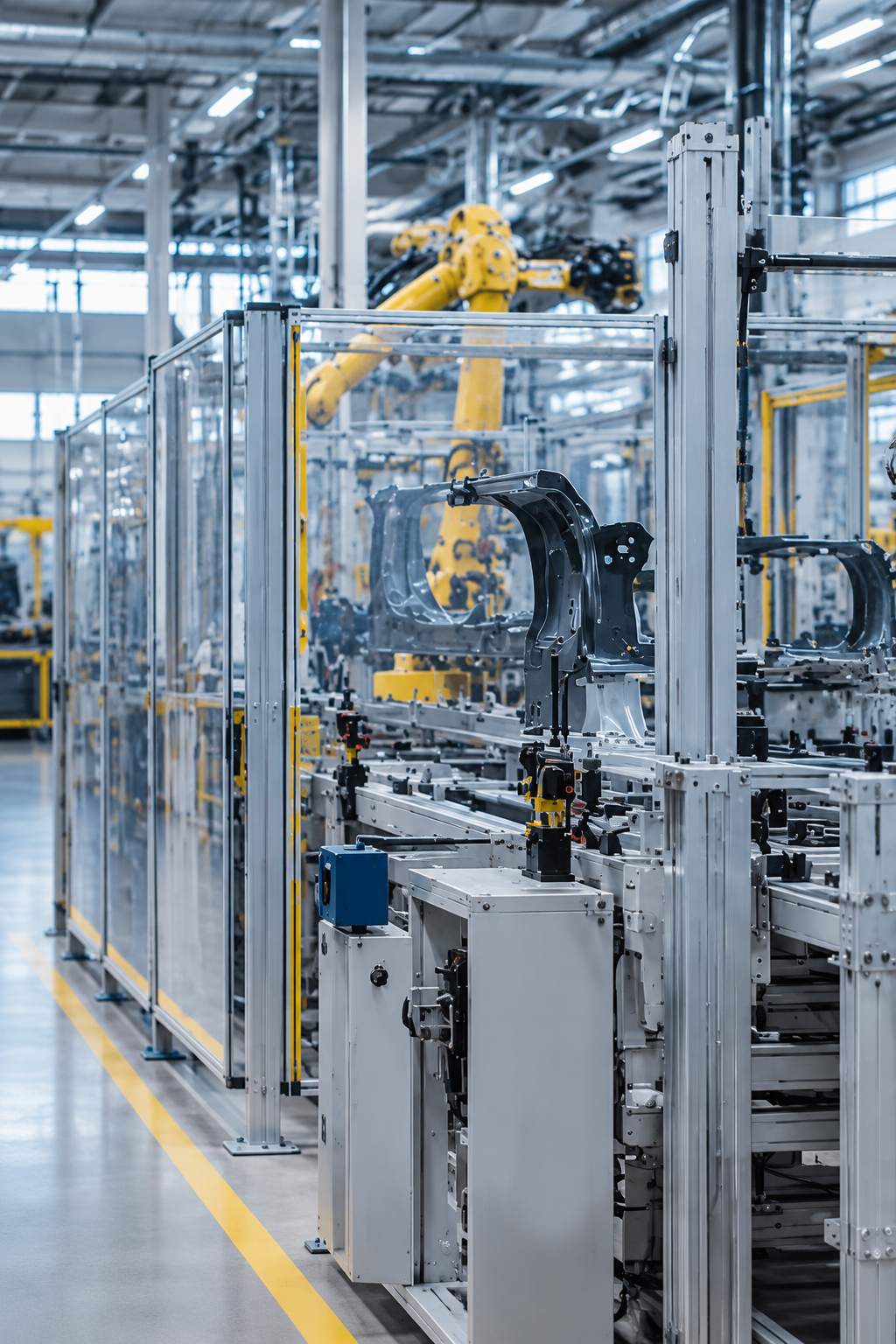 Close-up of industrial manufacturing