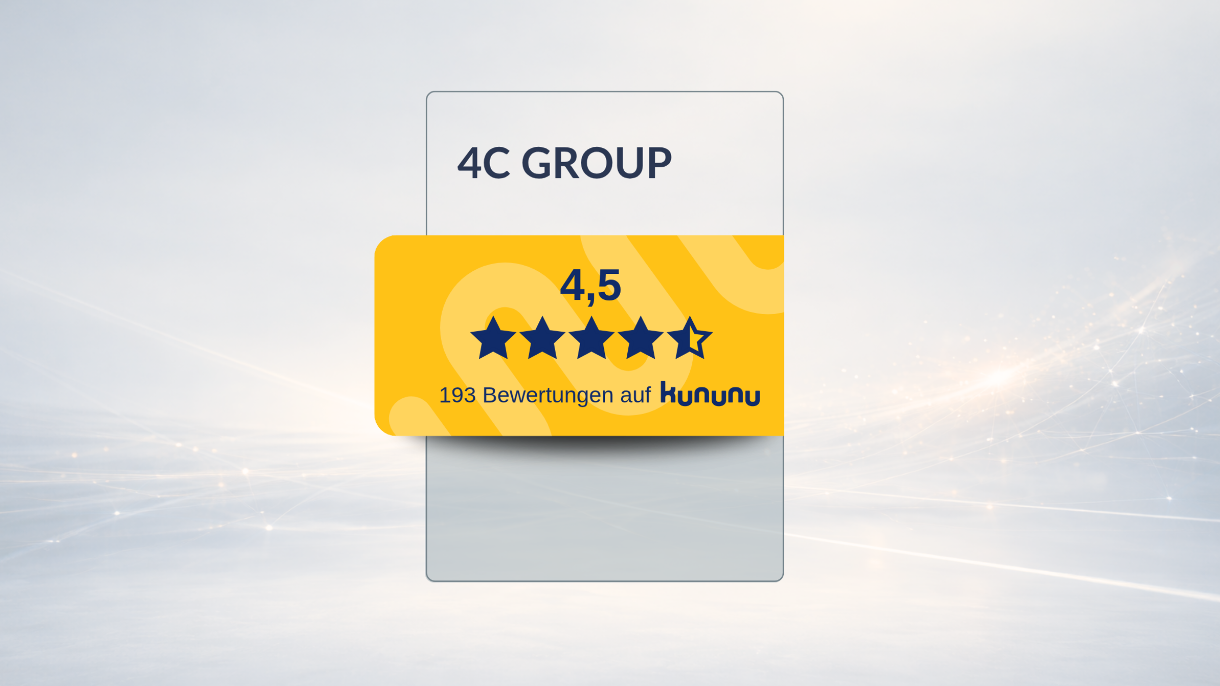 Auszeichnung der 4C GROUP auf kununu