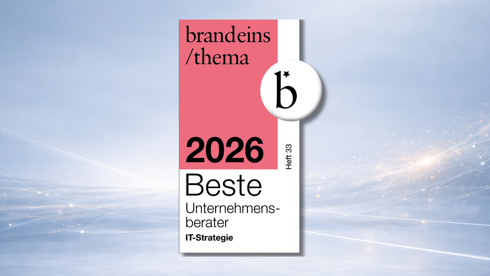 brand eins und Statista: Beste Unternehmensberater 2026, Beratungsfeld IT-Strategie