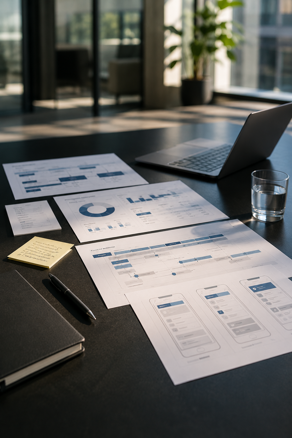 Abstrakte Visualisierung digitaler Finanzservices